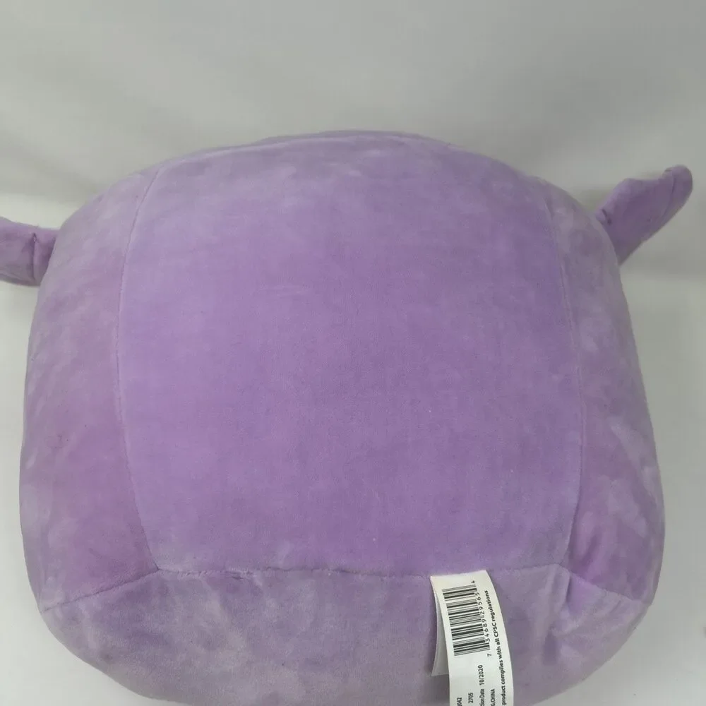 Squishmallows Kellytoy Easter Plush Dina the Purple Dragon Stackable 8